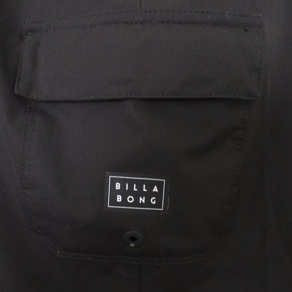 Billabong PlatinimX All Day Mens Drawstring Black Board Short - Size 36W - Picture 2 of 5